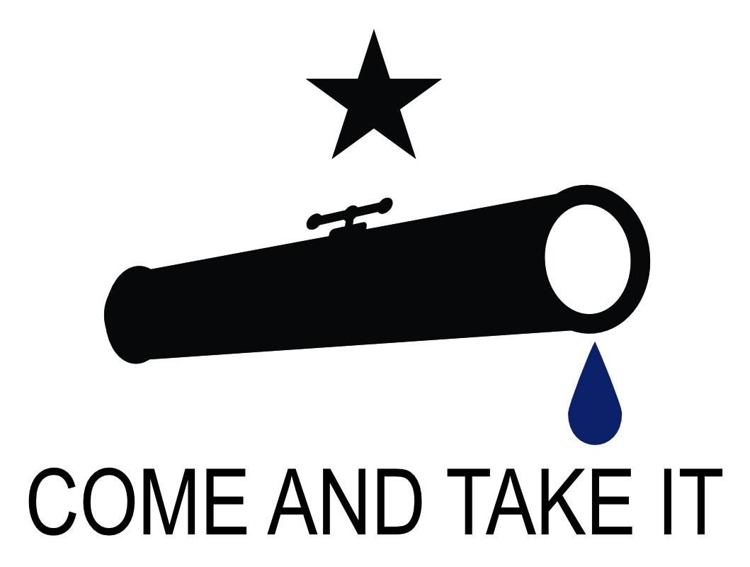 Come And Take It logo for Save Our Wells
